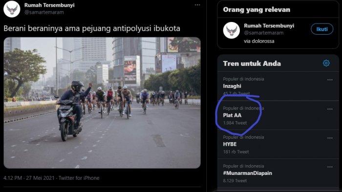 Fakta Pemotor Pelat AA Acungkan Jari Tengah ke Pesepeda, Wagub DKI Beri Tanggapan