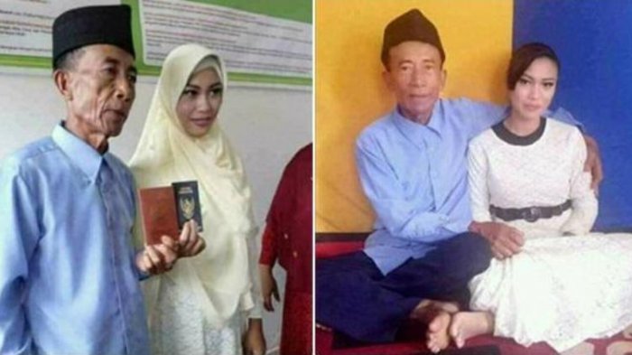 Merasa Gagal Jadi Cowok! 5 Potret Cewek Cantik Menikah dengan Seorang Pria Tua