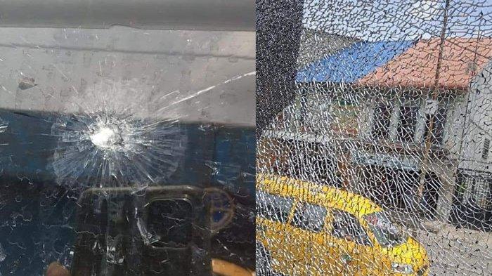 Brutalnya Kota Medan, Bus Trans Metro Deli Pun Diserang, Ditembak