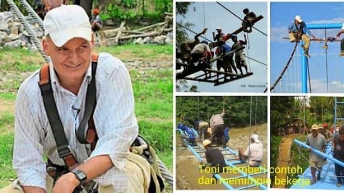MASUK Gan, Salut dengan Bule ini Bangun 50 Jembatan Untuk Pelosok Indonesia