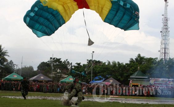 &#91;DEMO&#93; Latihan Tempur TNI-AD di Sumatra Selatan