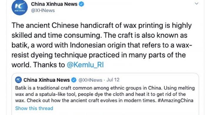 Batik Diklaim Kerajinan Umum dari China, Media Asing Ini Beri Ralat 