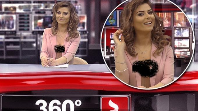 Presenter ZjaarTV Bawakan Berita dengan Setengah Telanjang
