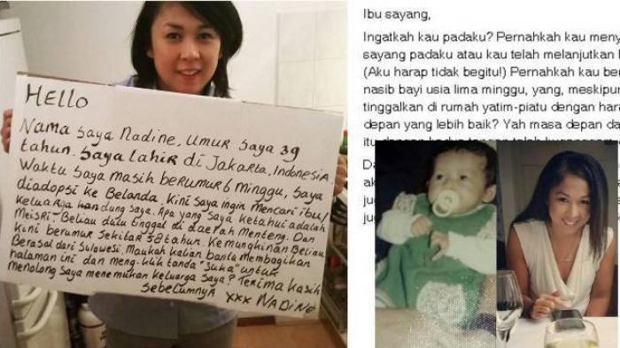Mungkin Anda Bisa Bantu, Wanita dari Belanda Cari Ibu Kandungnya Indonesia