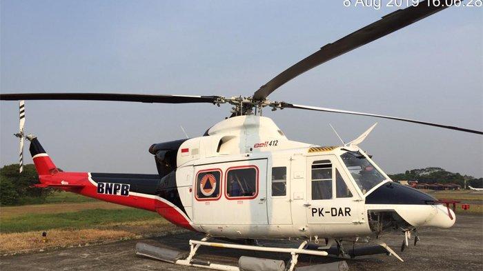 Baling-baling Helikopter Pemadam Karhutla di Pontianak Terlilit Tali Layang-layang