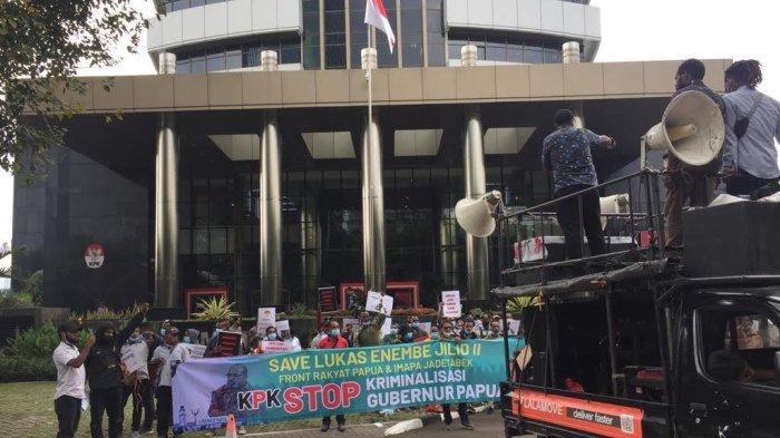 Mahasiswa Papua Demo KPK, Protes Penetapan Tersangka Lukas Enembe