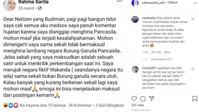 Rahma Sarita, Staf Tenaga Ahli Wakil Ketua MPR yang Dipecat karena Lecehkan Pancasila