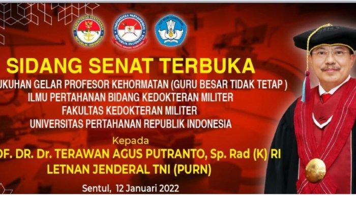 Terawan Agus Putranto Dianugerahi Gelar Profesor Kehormatan