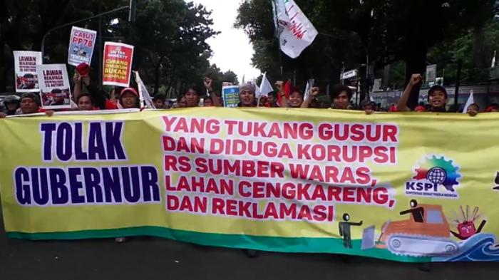 Ahok: Buruh yang Demo Motornya Bagus-bagus, KTP-nya Bukan Jakarta