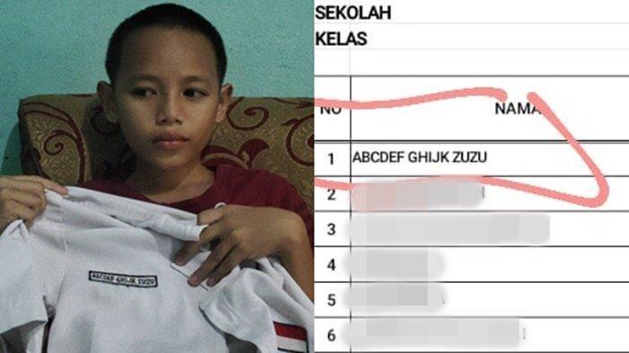 Siswa SMP Bernama ABCDEF GHIJK Zuzu, sang Ayah Ungkap Kisah di Baliknya