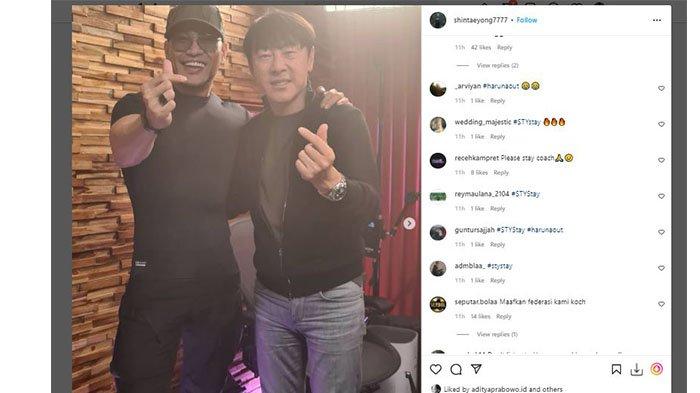 Shin Tae-yong Banjir Dukungan dari Suporter Timnas Indonesia seusai Dikritik Haruna