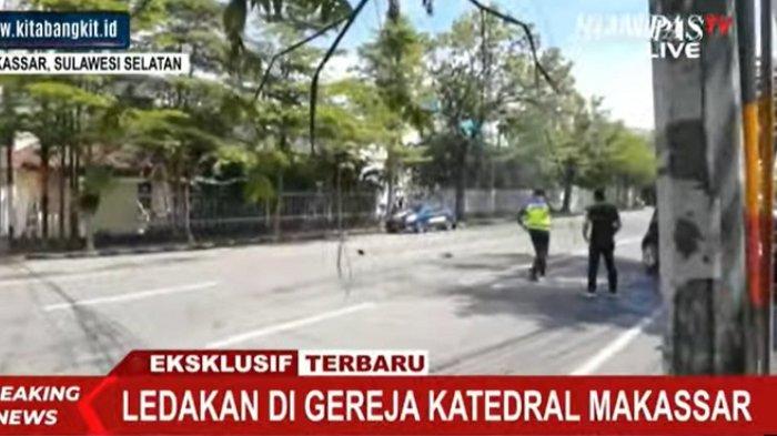 BREAKING NEWS Bom Meledak di Depan Gereja Katedral Makassar, Ini Keterengan Saksi