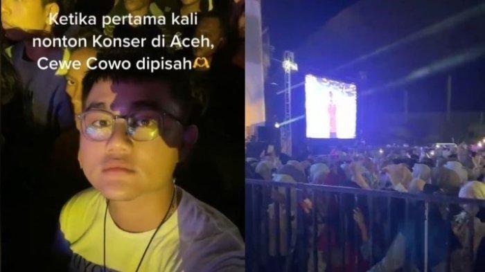 Viral Penonton Pria dan Wanita Dipisah saat Konser Musik di Aceh