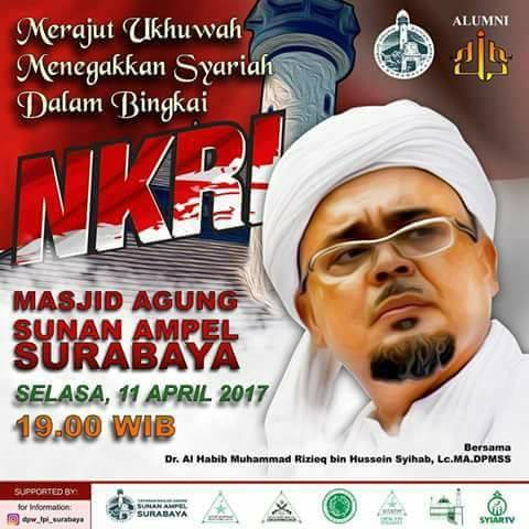 Habib Rizieq Ajak Arek Suroboyo Datang Ke Jakarta Saat Pilkada DKI