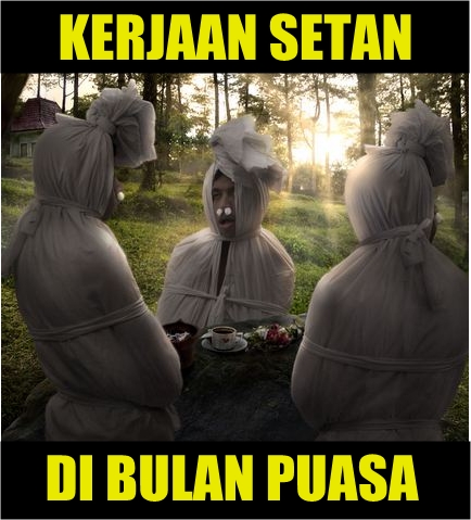 Meme setan di bulan puasa ini bikin ramai waktu nunggu berbuka