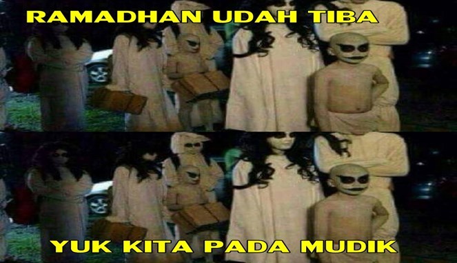 Meme setan di bulan puasa ini bikin ramai waktu nunggu berbuka