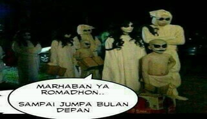 Meme setan di bulan puasa ini bikin ramai waktu nunggu berbuka