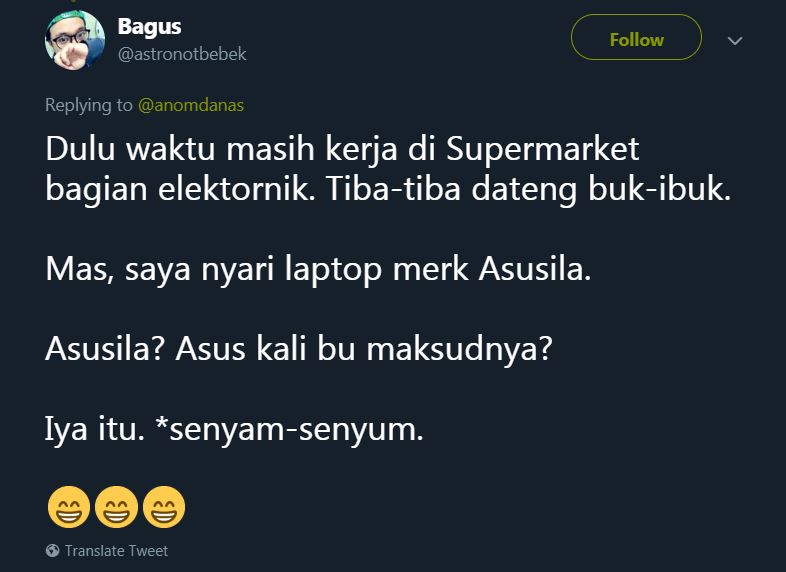 Obrolan lucu orangtua salah sebut merek ini bikin senyum-senyum sendiri