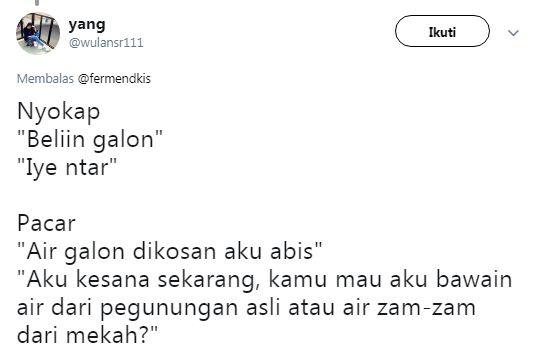 Cuitan lucu nyokap vs pacar ini bikin tersenyum malu