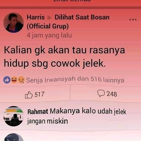 Status Facebook lucu curhat masalah hidup ini bikin kamu senyum-senyum sendiri 