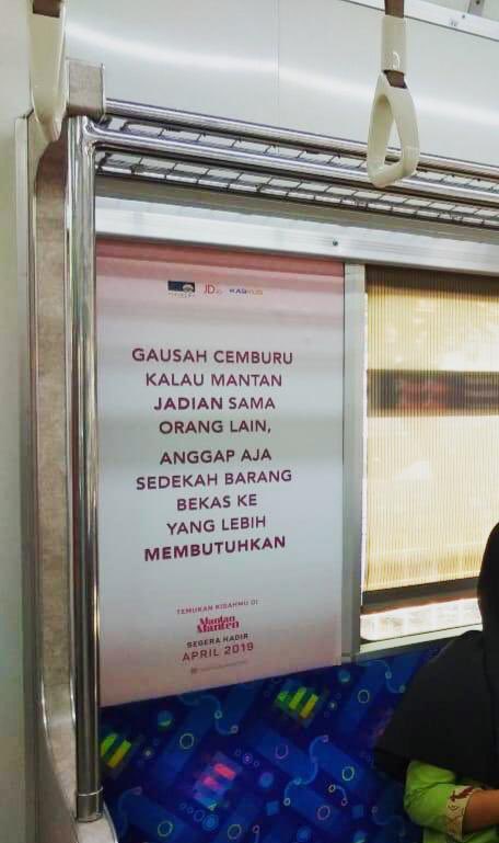Tulisan soal mantan di KRL ini bikin nyesek buat yang baru putus