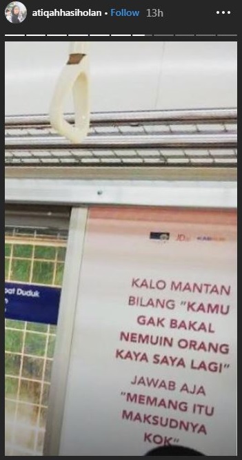 Tulisan soal mantan di KRL ini bikin nyesek buat yang baru putus