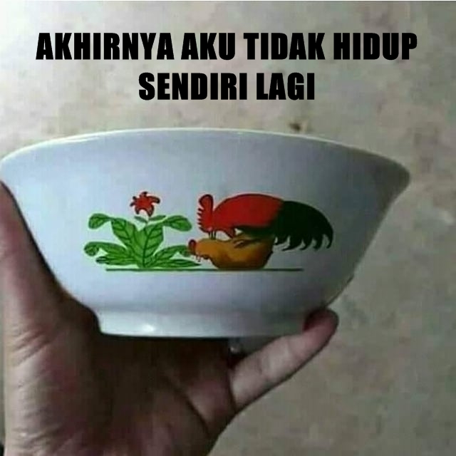 Meme lucu mangkuk ayam legendaris ini bikin kamu ketawa ngakak