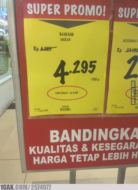 Cara marketing di supermarket ini bikin kamu gagal paham