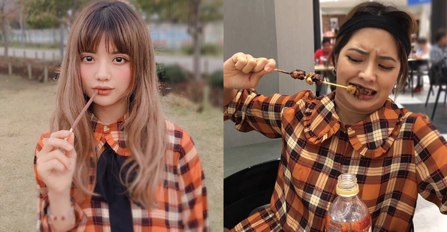 Aksi lucu cewek cantik bongkar beda di foto & realita, hasilnya bikin ngakak
