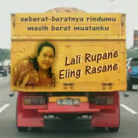 Tulisan lucu Bahasa Jawa di truk ini bikin kamu ketawa ngakak