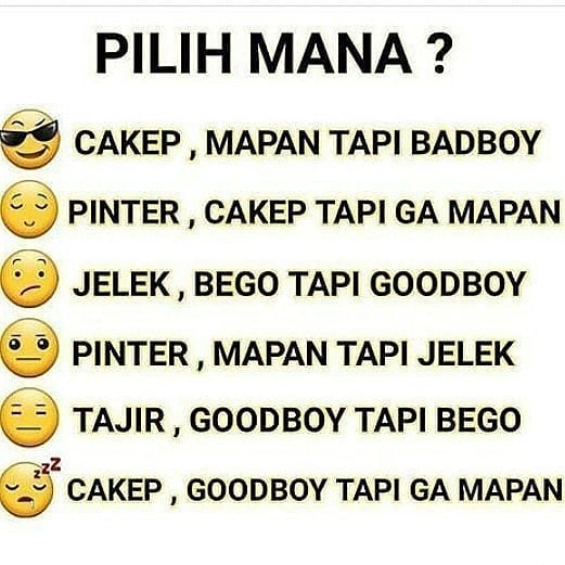 Meme lucu pertanyaan sulit ini bikin gagal paham