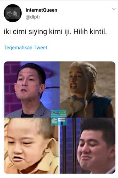 Meme huruf vokal diganti I ini bikin senyum-senyum sendiri