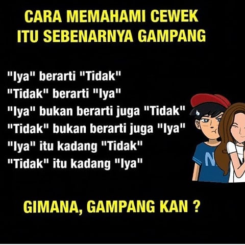 Meme Lucu Cara Hadapin Cewek Bikin Ngakak KASKUS