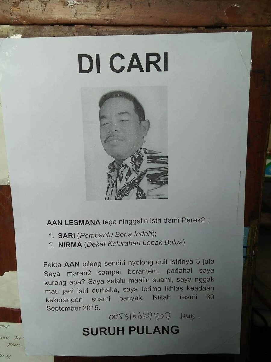 Meme poster 'kehilangan'ini nyelenehnya bikin kamu nggak nyangka