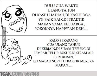 Meme lucu hari ulang tahun waktu tiup lilin, bikin kamu ketawa ngakak