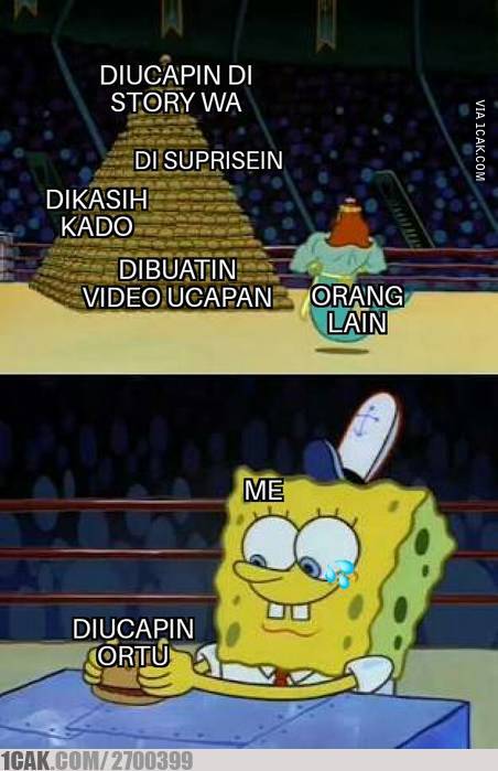 Meme lucu hari ulang tahun waktu tiup lilin, bikin kamu ketawa ngakak