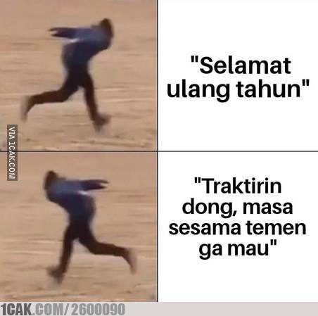 Meme lucu hari ulang tahun waktu tiup lilin, bikin kamu ketawa ngakak