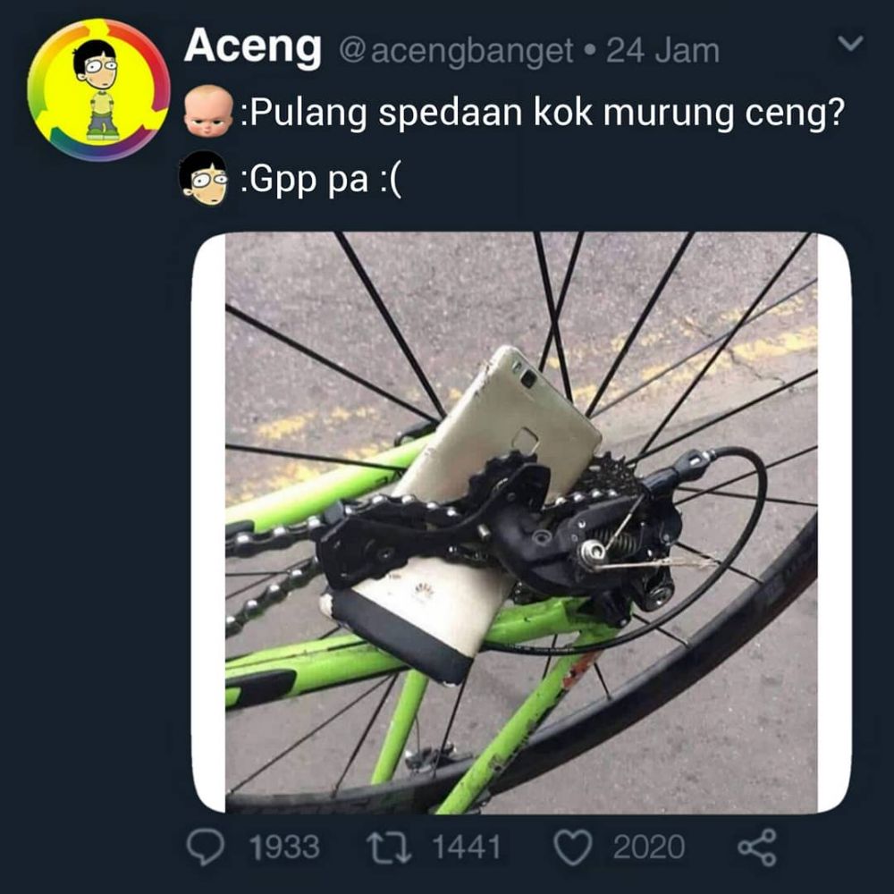 OTAK NYA DIPAKE DULU YA SEBELUM MAIN SEPEDA