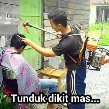 10 Meme Kocak Cukur Rambut, Ngakak Sampe Jedotin Pala Ke Tembok