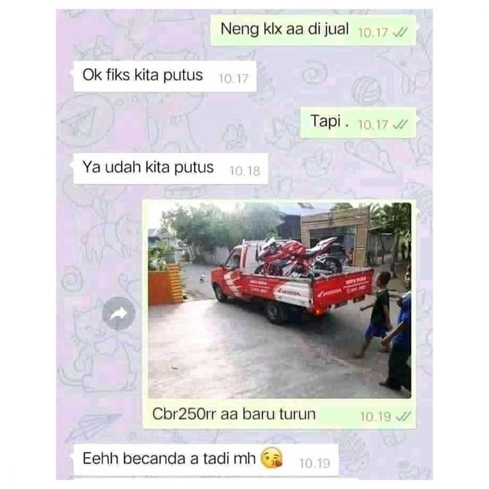 10 Chat WhatsApp Pengen Putus Yang Bikin Ngakak, Auto Jedotin Pala!