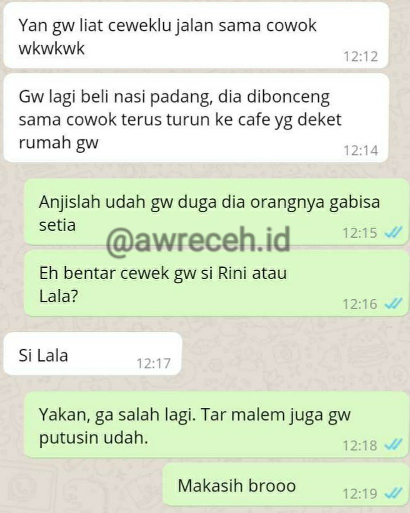 10 Chat WhatsApp Pengen Putus Yang Bikin Ngakak, Auto Jedotin Pala!