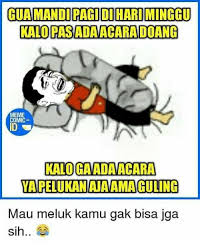 Meme lucu malas mandi ini bikin kamau maunya rebahan selalu