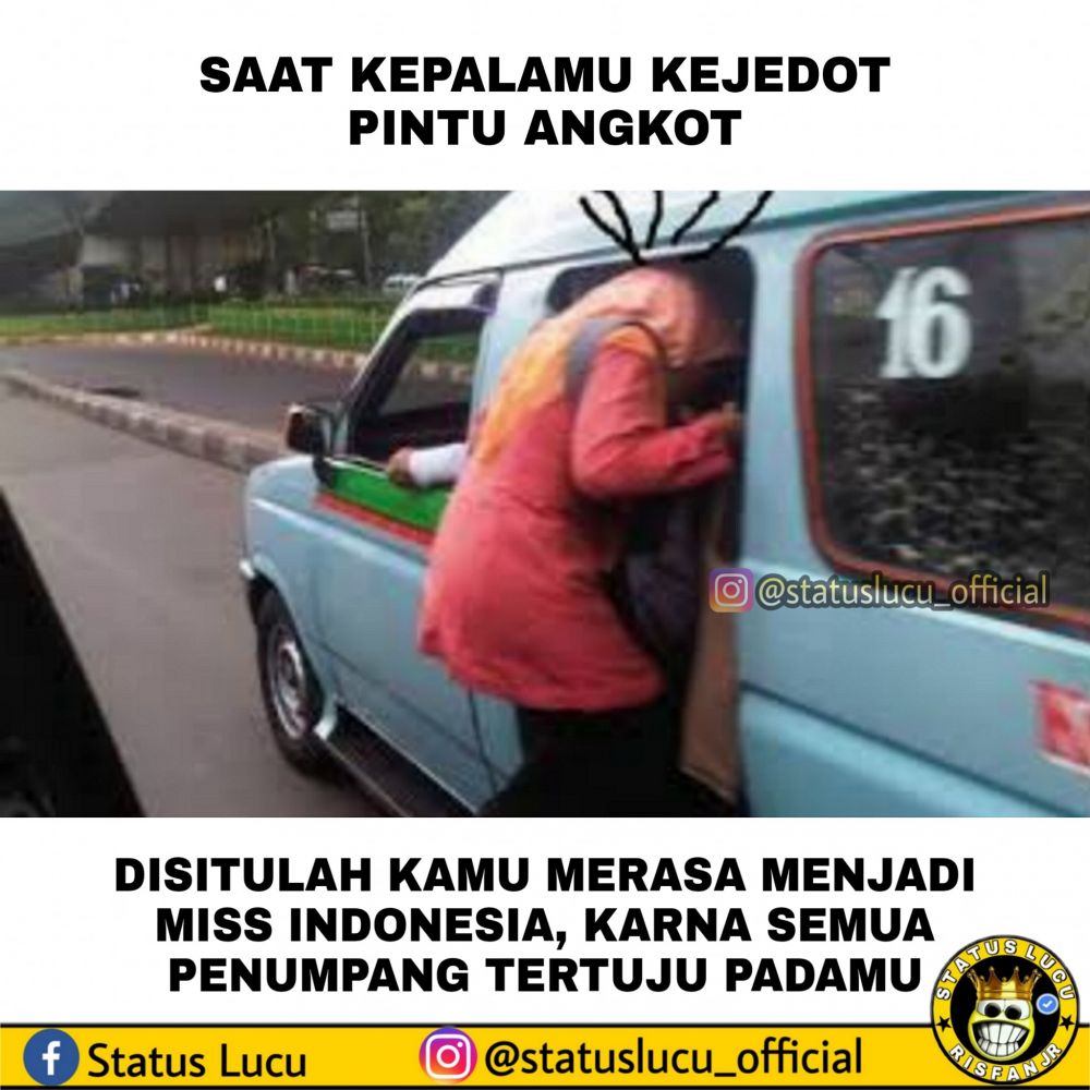 10 MEME LUCU MOMEN NAIK ANGKOT, KOCAKNYA BIKIN TEPUK JIDAT