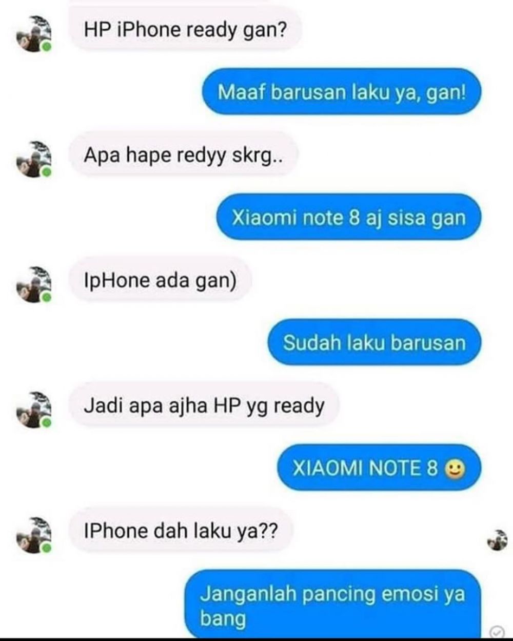 KELAKUAN WARGA +62, 10 CHAT LUCU BINGUNG BELANJA DI ONLINE SHOP