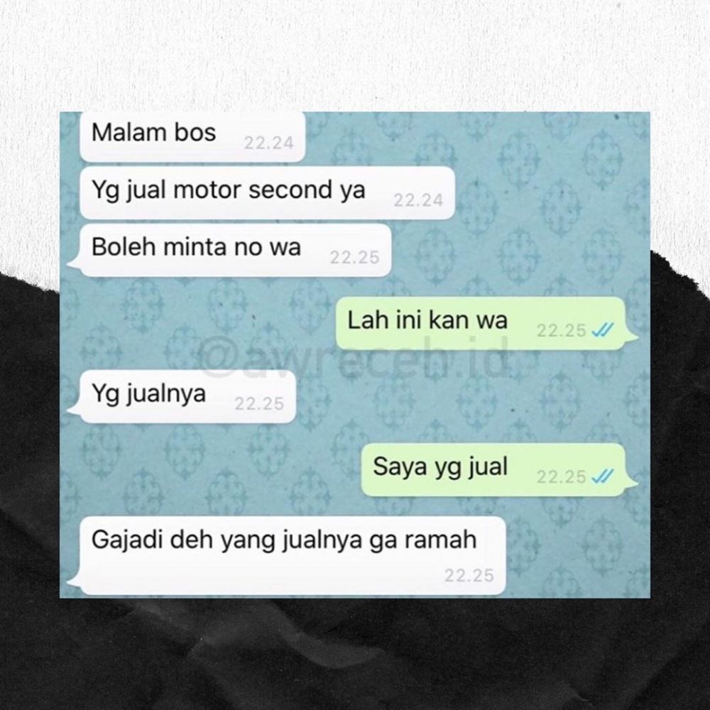 KELAKUAN WARGA +62, 10 CHAT LUCU BINGUNG BELANJA DI ONLINE SHOP