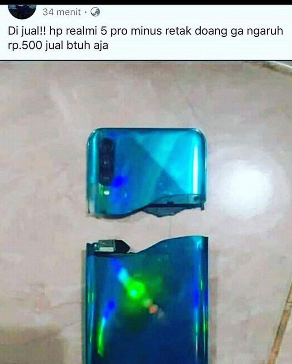 JUALAN DI PESBOOK TAPI KATAHUAN DULUAN BOONGNYA