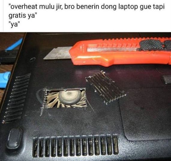 Potret lucu karya tukang reparasi komputer ini bikin tepok jidat
