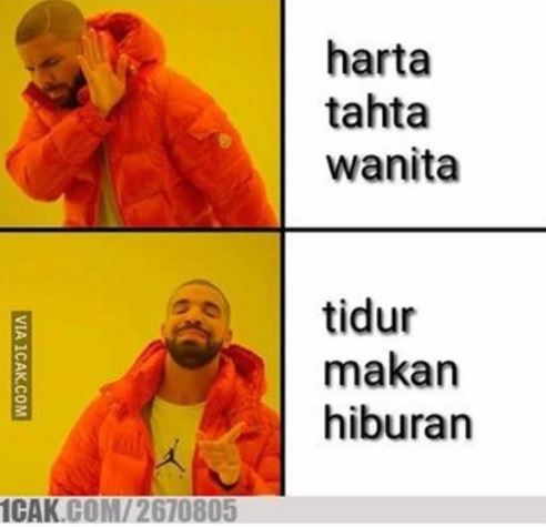 10 Meme pelesetan 'harta, tahta, wanita' ini bikin ketawa ngakak