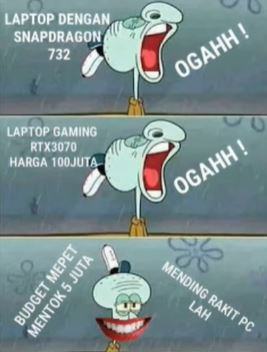Meme lucu 'mending rakit PC' ini, bikin kalian gagal paham