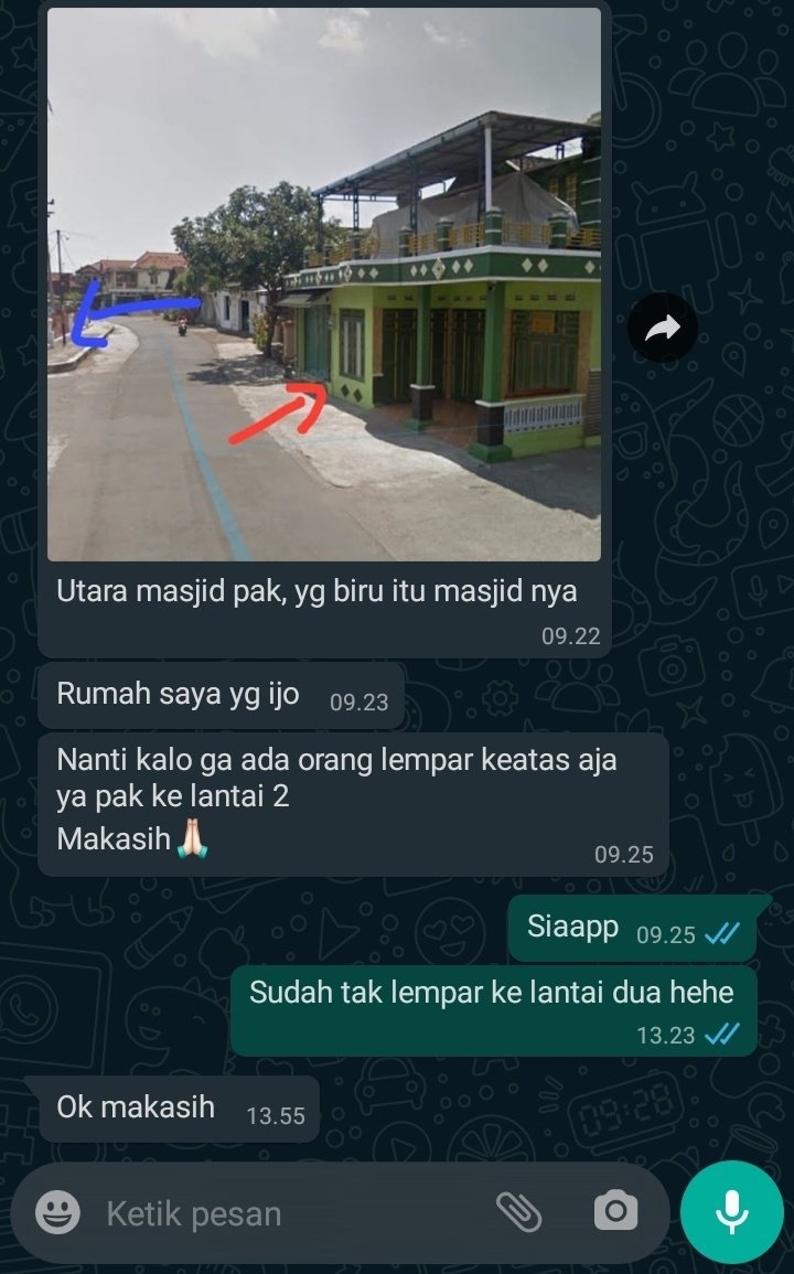 Chat jenaka kurir minta petunjuk letak rumah ini balasannya Bikin Tepok Jidat Chat jenaka kurir minta petunjuk letak rumah ini balasannya Bikin Tepok Jidat